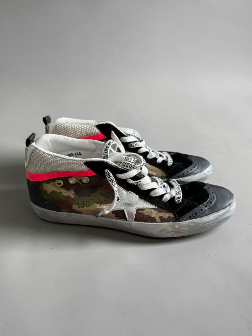 GOLDEN GOOSE Women’s Midstar Camo Sneakers Size 40 / US 10